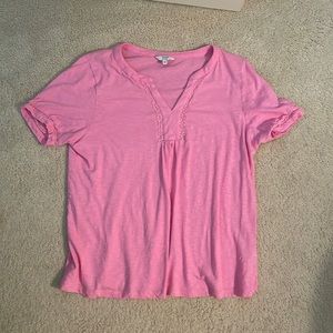 Pink Short Sleeve Top